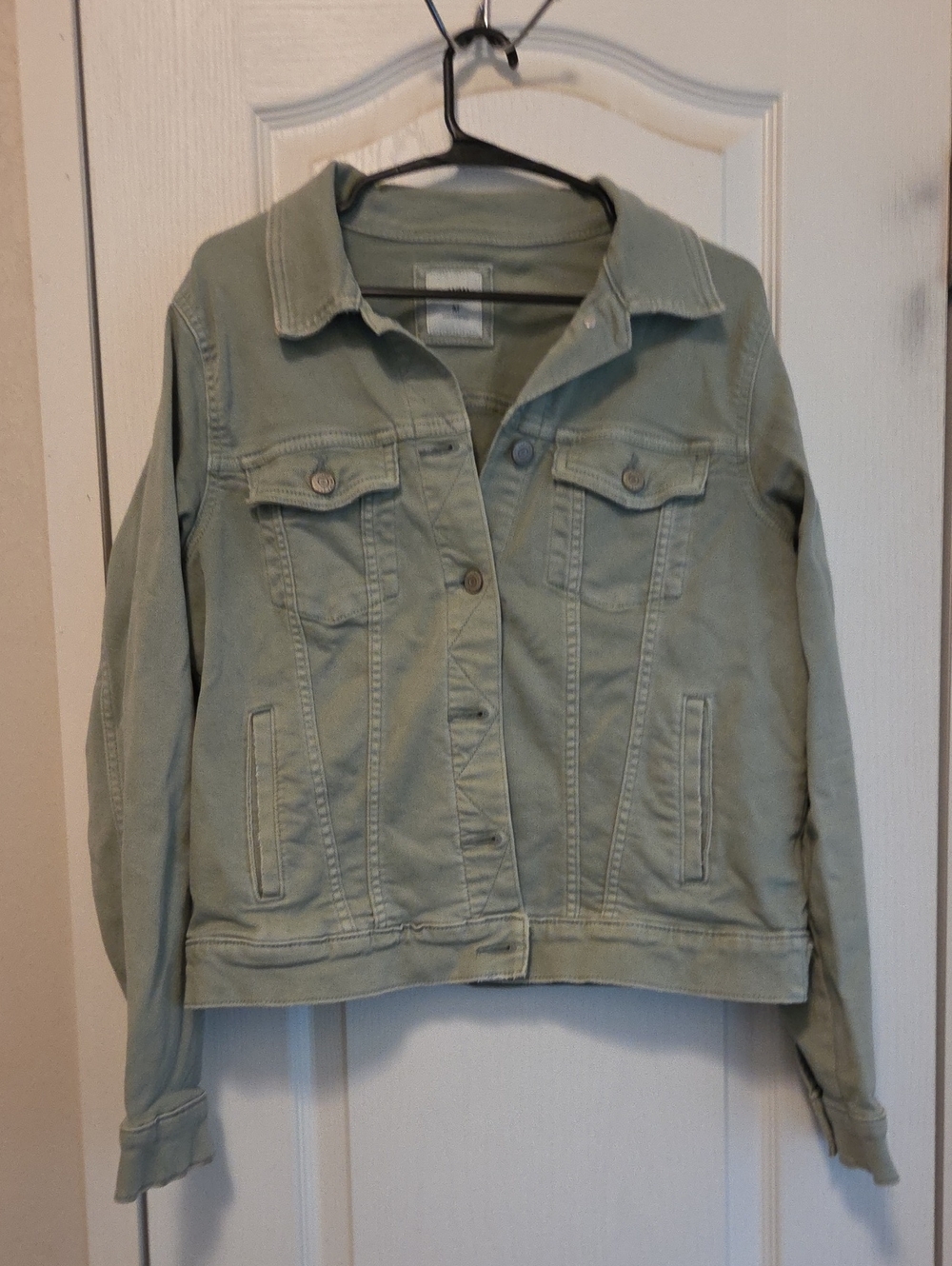 Sonoma Light Sage Denim-Style Jacket